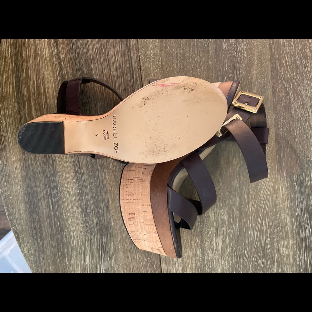 Rachel Zoe brown heels - Picture 2 of 3